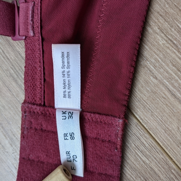 Change - Maroon Padded Bra - Picture 4 of 8